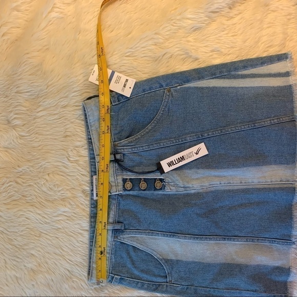 William Rast Aqua Streak A-Line Denim Skirt NWT Size 25 - Picture 10 of 10